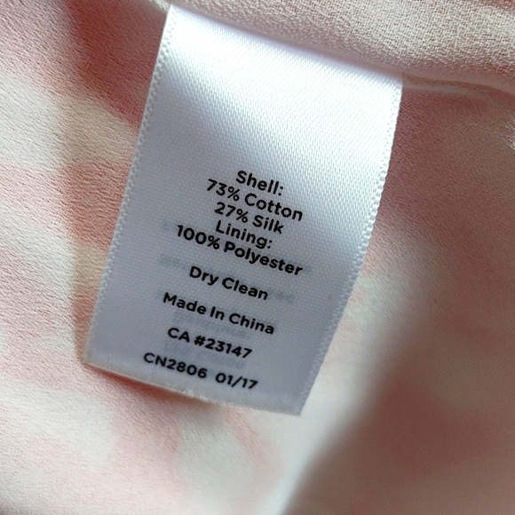 Talbots Red White Floral Silk Blend Dress - Picture 7 of 7